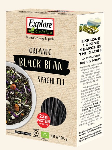 Explore Cuisine Organic Black Bean Spaghetti (200g)