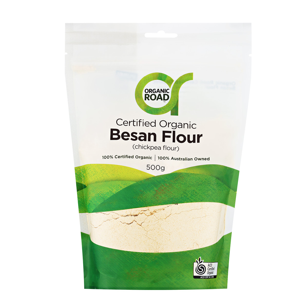 Organic Road Certified Organic Besan Flour (Chickpea Flour) (500g)